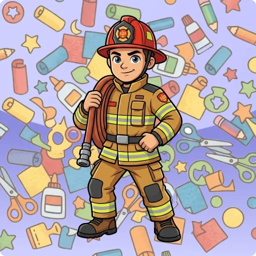 Knutselen: Brandweeroutfit